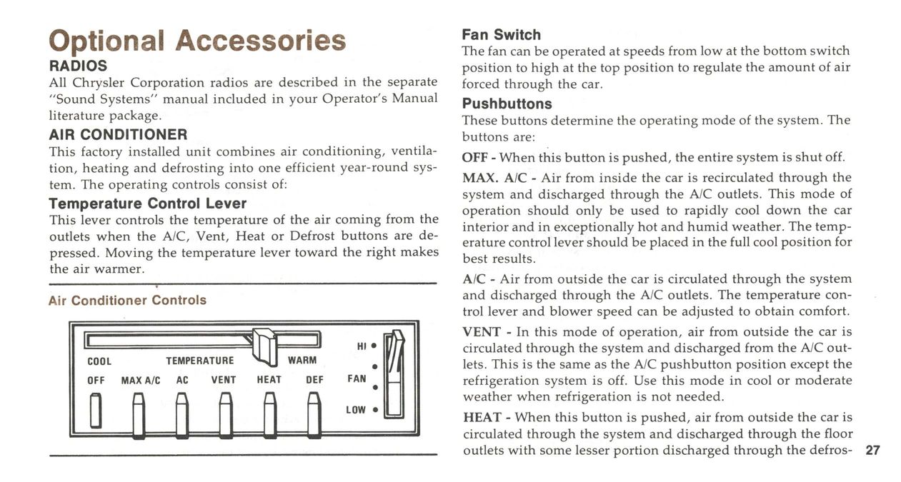 1978 Chrysler Owners Manual Page 40